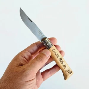 Vintage französisches Opinel Inox #8 Klappmesser Taschenmesser Holzgriff - Bild 1 von 11