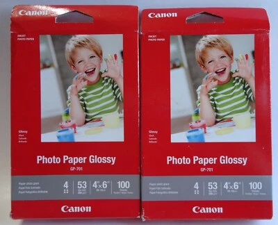 Canon Photo Paper Glossy 4" x 6" Inkjet 100 Each Pack = 200 Sheets (GP-701) - Image 1 of 4