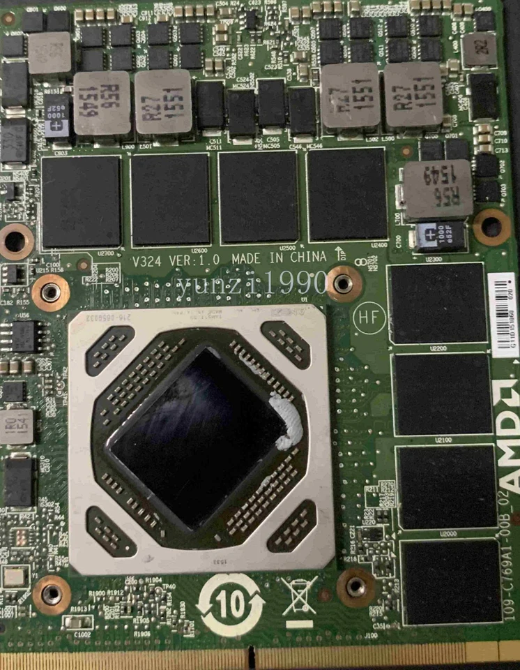 Dell Precision 7710 7720 AMD FirePRO W7170M M390X 4GB Video Graphics Card 5WHCD - Image 1 of 3