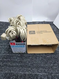 (QTY 9) Globe Designer Series 2-Prong Satin Fabric Extension Cord 9ft, 16/2 - Picture 1 of 7