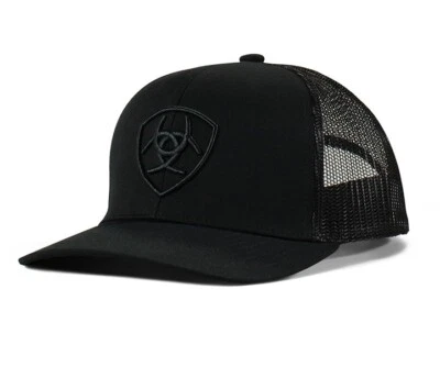 Gorra de béisbol para hombre ARIAT negra sobre negra con logotipo Foto 1 de 2