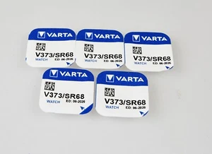 5x V373 Varta Knopfzelle Batterie V 373 SR916SW, SR916 SR68,  539 Uhrenbatterie - Bild 1 von 2