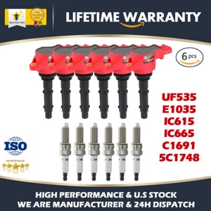 6Pack Ignition Coil & Spark Plug For Mercedes-Benz C250 ML350 GL450 Dodge UF535 - Picture 1 of 12