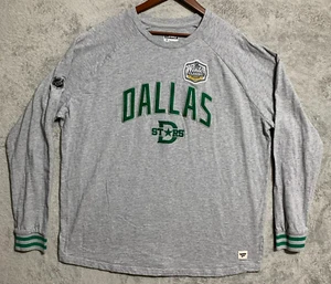 Camiseta de manga larga NHL Dallas Stars para hombre 3XL gris verde hockey elástica - Imagen 1 de 8