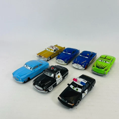 Disney Pixar Cars Lot x 7  - Diecast Metal 1:55 Doc Hudson - Edwin Kranks Milton Cover