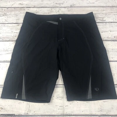 MEN'S PEARL IZUMI BIKE / TRAIL SHORTS UNLINED SIZE XL ADJ WAISTBAND BLACK - Image 1 of 4