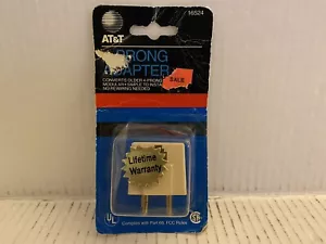 AT&T 4-prong adapter 16524 Converts Older 4-Prong Outlets to Modular - Picture 1 of 10