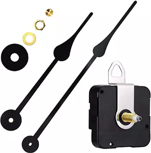 HILLHOME High Torque I Shaft Hands Quartz DIY Wall Clock Movement Mechanism with - Picture 1 of 12