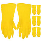  4 Paar Kchenhandschuhe Reinigen Waschen Arbeiten PVC -Handschuhe Schale