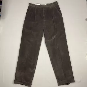Pantalone Salvatore Ferragamo in velluto a coste marrone taglia EU 52 36x41 Made in Italy nuovo con etichetta nuovo - Foto 1 di 14