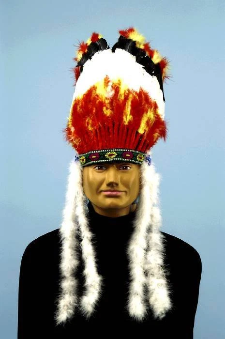 Tocado Disfraz Indio Nativo Americano Hombre Adulto Foto 1 de 1