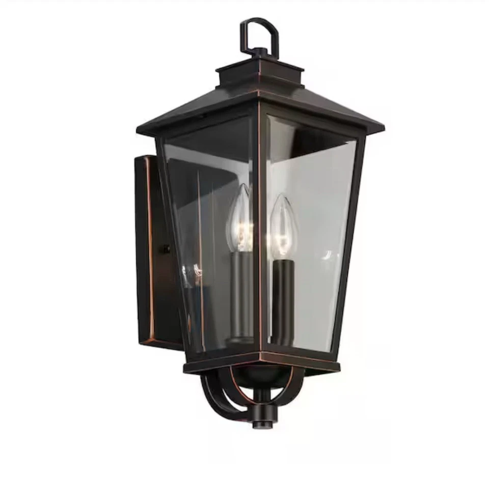 Home Decorators Collections Outdoor 2-light Wall Mount Coach Light Sconce