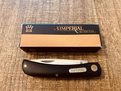 Imperial Schrade Sodbuster Work Folding Pocket Knife IMP22, Black, New In Box - Image 1 of 4