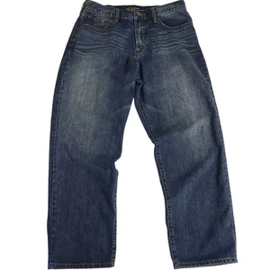 Lucky Brand 487 Relaxed Fit Men's Jeans Dark Wash 36x32 (38) Y2K Lucky You - Picture 1 of 12