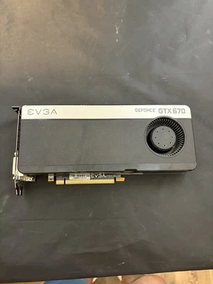 EVGA GeForce GTX 670 2GB GDDR5 PCIe Graphics Card - DVI, DisplayPort, Untested - Image 1 of 4