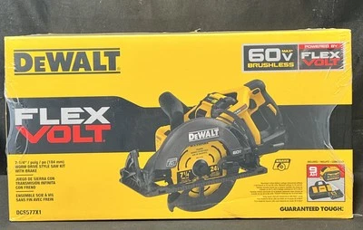 BLACK & DECKER DeWalt DCS577X1 Flexvolt 60V MAX 7-1/4" Cordless Worm Drive Style Saw Kit New