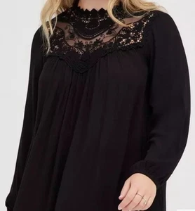 Blusa Torrid Top Gasa Arrugada Manga Larga Nueva con Etiquetas Para Mujer Plus 2X Gótico Steampunk - Imagen 1 de 13