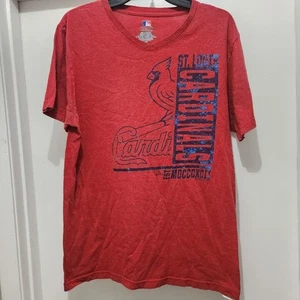 Camiseta Unisex MLB Cardenales de San Luis Talla L Roja y Azul - Imagen 1 de 9