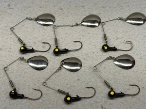 Jig Spinner, 1/8 Unzen Schwarz (6), KOSTENLOSER VERSAND - Bild 1 von 2