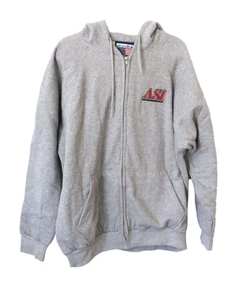 Snap' N' Wear ASI Zipper Hooded Jacket Gray 2XL - Image 1 of 2