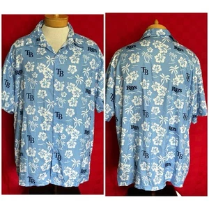 Camisa PERFECTA Tampa Bay Rays Abotonada Talla XL AOP Hawaiana Hawaiana - Imagen 1 de 9