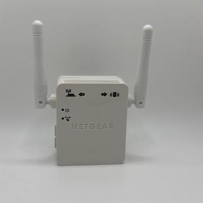 NETGEAR WN3000RPv2 Wi-Fi Booster Range Extender Plug-In Powerline Adapter White - Image 1 of 4