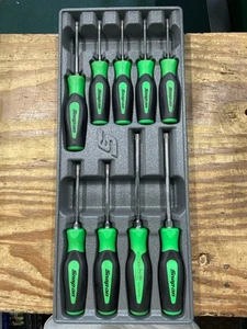 nap-on™ TORX T8 thru T45 Screwdriver Set GREEN Instinct Soft Grip SG (HPB019955) - Picture 1 of 1