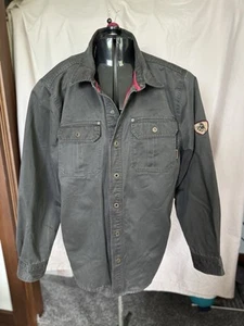 Legendäre Whitetails Journeyman Flanell gefütterte Large Herren Hemd Jacke dunkelgrau - Bild 1 von 22