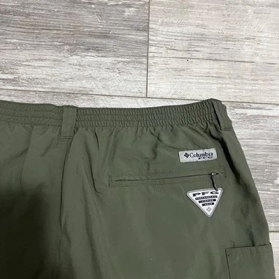 Pantalones Columbia PFG para Hombres XL 36x30 Exterior Nylon Verde Militar Convertible Senderismo Foto 1 de 4