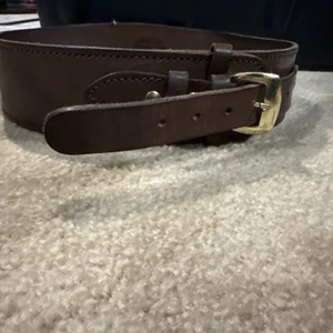 Western Express Leather 45 Caliber Ammo Cartridge Gun Belt - Picture 1 of 5