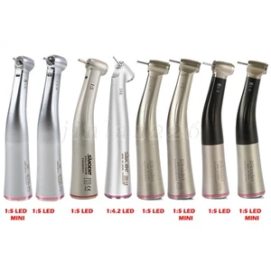 Dental Electric Handpiece 1:5 1:4.2 Contra Angle 45 Degree Surgical Fiber Optic - Picture 1 of 133