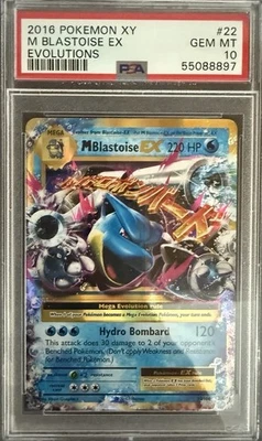 M Blastoise Ex #22/108 - 2016 Pokemon XY Evolutions Gem MINT PSA 10 - Image 1 of 2