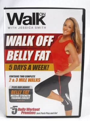 Walk On Walk Off Belly Fat 5 Days a Week with Jessica Smith DVD Walking at Home — 第 1/4 张图片