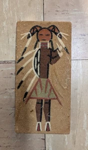 "Pintura de arte de arena nativa americana del suroeste 7,75"" x 3,75""" - Imagen 1 de 4
