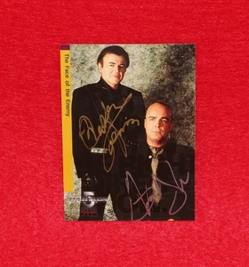 Babylon 5 1998 Season 4 30 Jerry Doyle Walter Koenig Autograph Skybox Face of En - Picture 1 of 3