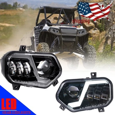 Faros LED de haz alto bajo para RZR 900 XP para Polaris RZR 800 2011-14 ATV UTV Foto 1 de 4