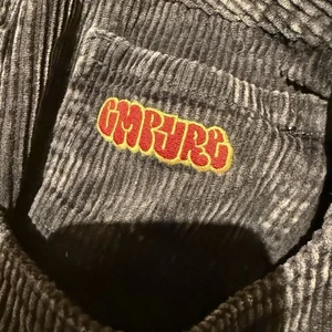 Pantalones de skate vintage Empyre RELAX para hombre talla 32 30" gris oscuro pana holgados Y2k - Imagen 1 de 4