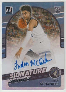 Panini Donruss Jaden McDaniels Signature Series Rookie Holo 2020-21 automático radiocontrol - Imagen 1 de 2