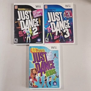 Nintendo Wii CIB Komplett GETESTET Just Dance 2 3 Kinder Bundle Lot - Bild 1 von 2