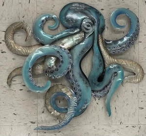 Metal Octopus Art Wall Decor - Picture 1 of 1