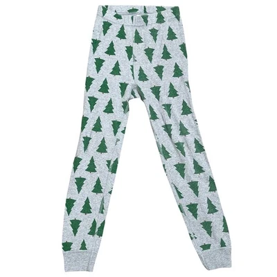 Hanna Andersson 儿童圣诞树睡衣裤 6-7 码有机棉 — 第 1/4 张图片