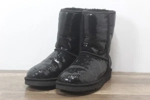 Botas de invierno Ugg clásicas de lentejuelas cortas para mujer talla 7{TR-119] - Imagen 1 de 8