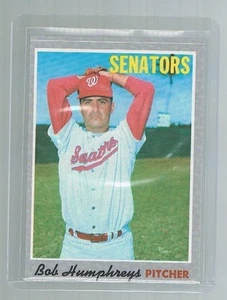 1970 Topps Senators Bob Humphreys #538 NM-MINT Condition - Bild 1 von 1