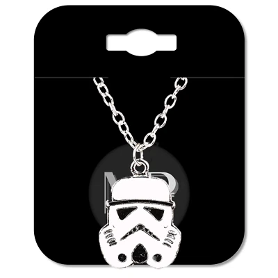 Collar Colgante Star Wars Moda Joyería Juegos con disfraces 20" Cadena Blanco STORMTROOPER Foto 1 de 3