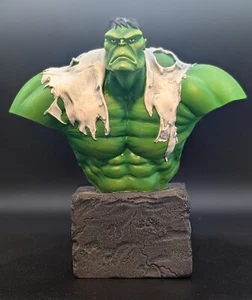 1998 BOWEN DESIGNS HULK BUST #1215/3000 MARVEL RESIN STATUE RANDY BOWEN RARE - Picture 1 of 4