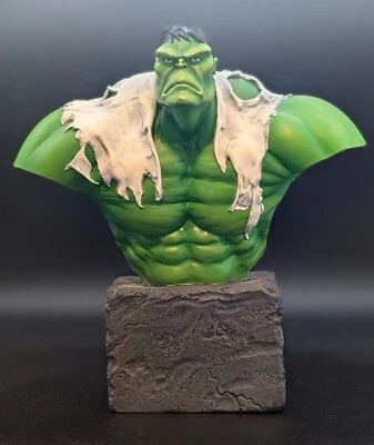 Busto de Hulk de Bowen Designs 1998 #1215/3000 estatua de resina de Marvel Randy Bowen raro Foto 1 de 4