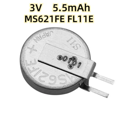 MS621FE FL11E 5.5mAH Rechargeable 3V Battery Li-ion Coin Button Cell Navigation - Image 1 of 4