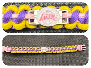 Los Angeles Lakers (Pink) Inspired Paracord/Survival Bracelet - Picture 1 of 1