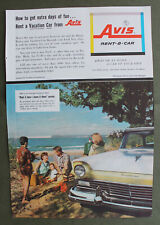 Avis Rent a Vacation Car   1957  magazine   print ad  10" x 7"