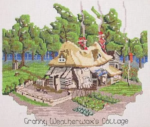 Discworld Granny Weatherwaxs cottage counted cross stitch kit/chart 14s aida - Picture 1 of 3